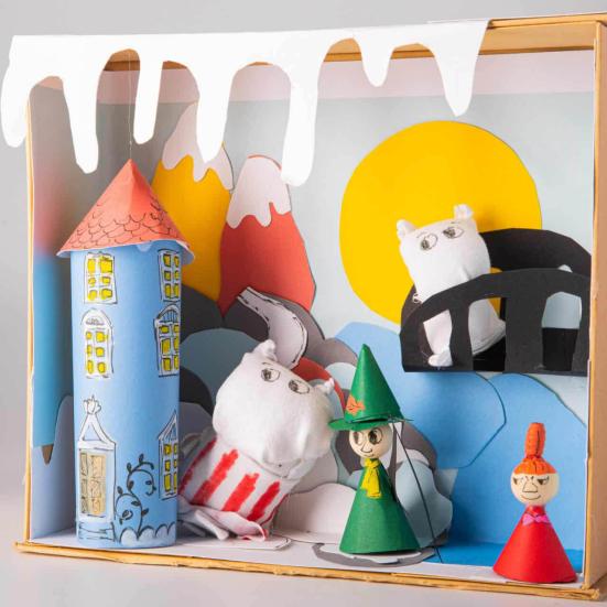 Foto af Mumi-diorama