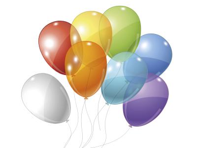 Balloner i mange farver
