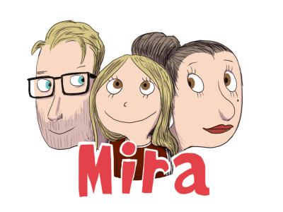 Illustration af Mira fra tegneserien af samme navn