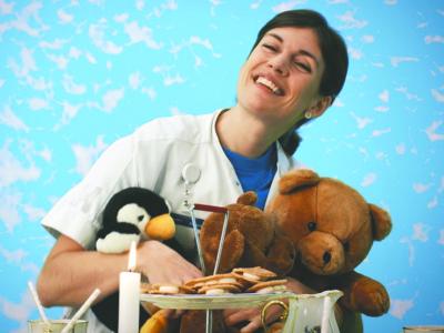 Foto af bamselægen Sandra