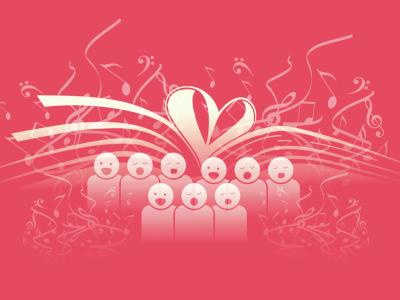 Illustration af fællessang