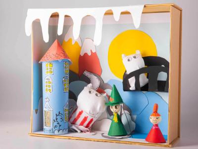 Foto af Mumi-diorama