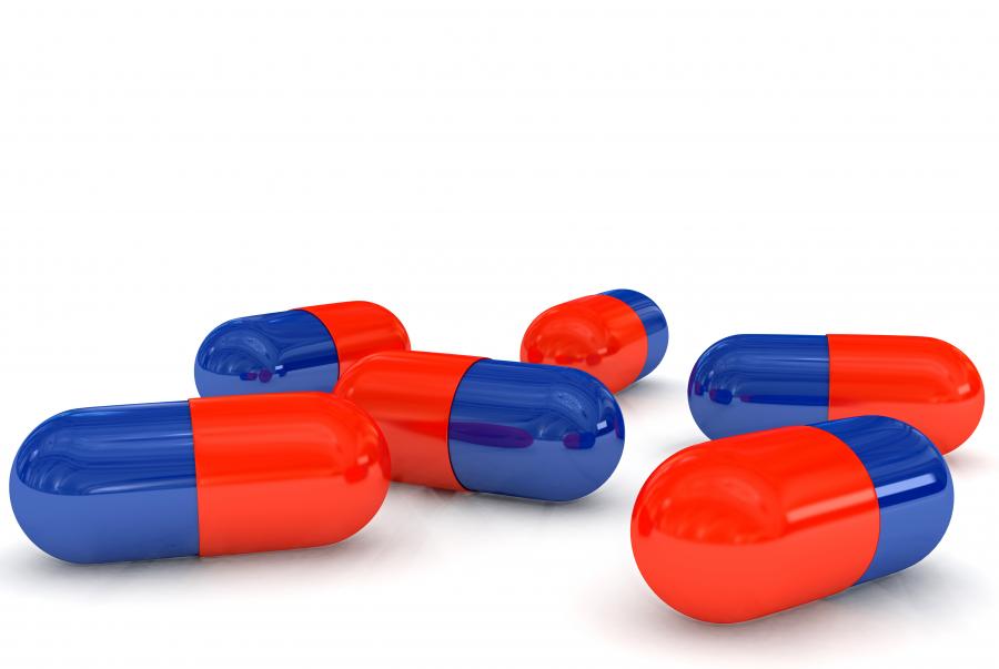 Røde og blå piller