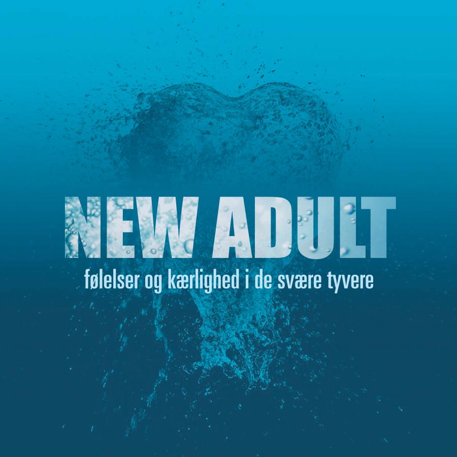 Boble under vand med teksten new adult